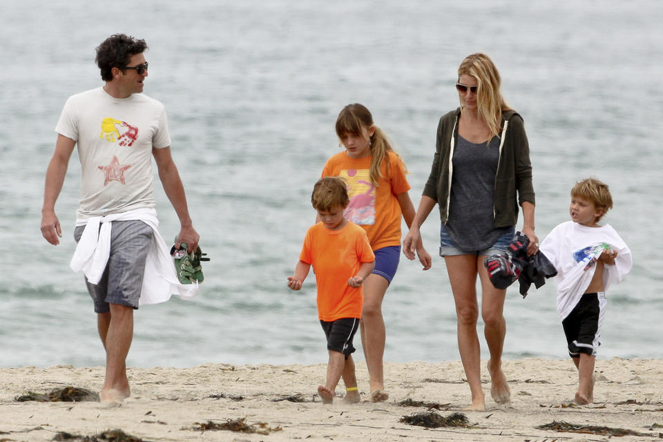 *EXCLUSIVE* Patrick Dempsey and his family out in Malibu