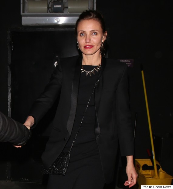 Cameron Diaz and her husband Benji Madden leave The Nice Guy restaurant in LA